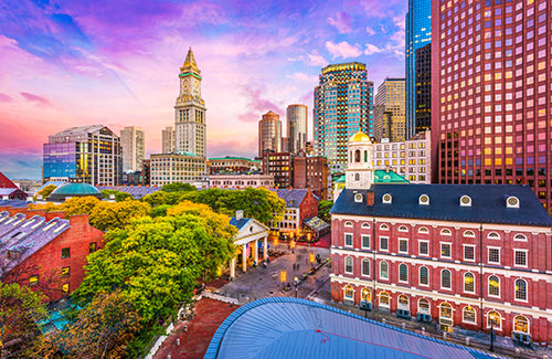 Boston en jet privé